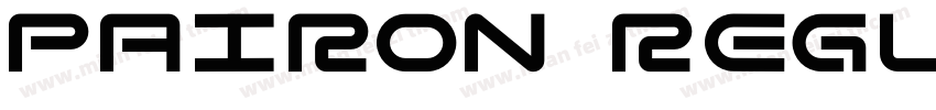 pairon Regular字体转换